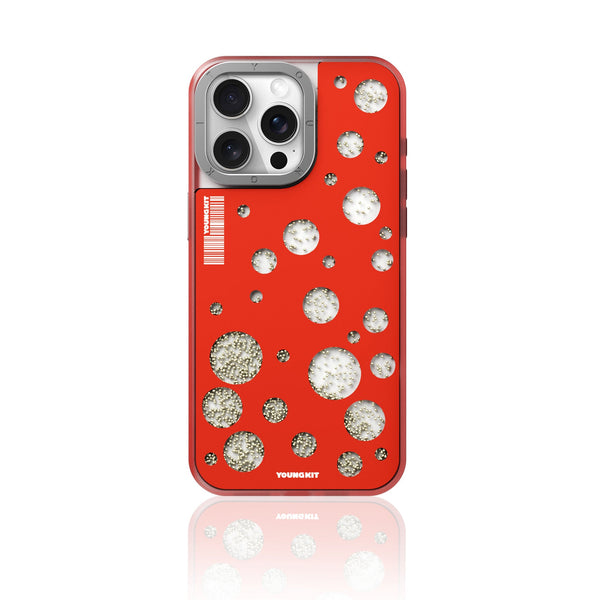 Urbnfl!p x Youngkit Polka Dots Quicksand Case – Playful Design with Full Protection