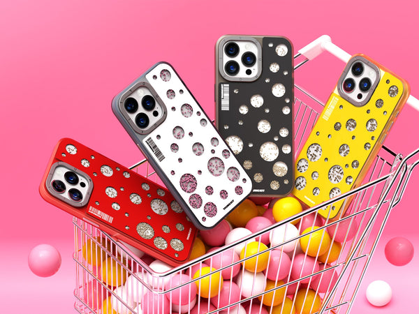 Urbnfl!p x Youngkit Polka Dots Quicksand Case – Playful Design with Full Protection