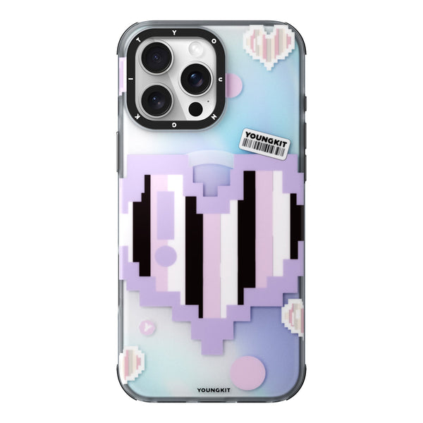 Urbnfl!p x Youngkit Pixel Heartbeat Case – Retro Vibes with Dynamic Color-Changing Design