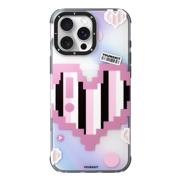 Urbnfl!p x Youngkit Pixel Heartbeat Case – Retro Vibes with Dynamic Color-Changing Design