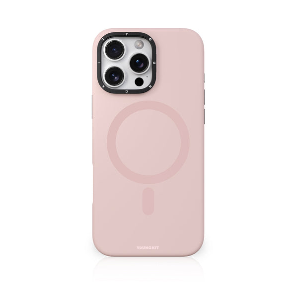 Urbnfl!p x Youngkit Cream Silicone Stand Case – Soft Touch & Secure Grip for iPhone